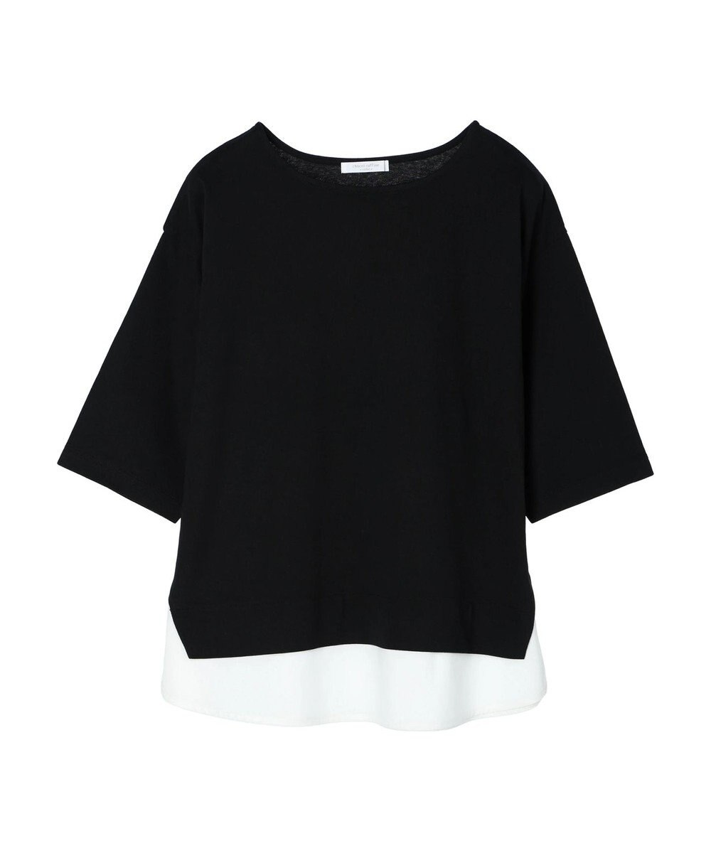 Green Parks 裾ドッキングレイヤー風７分袖プルオーバー 