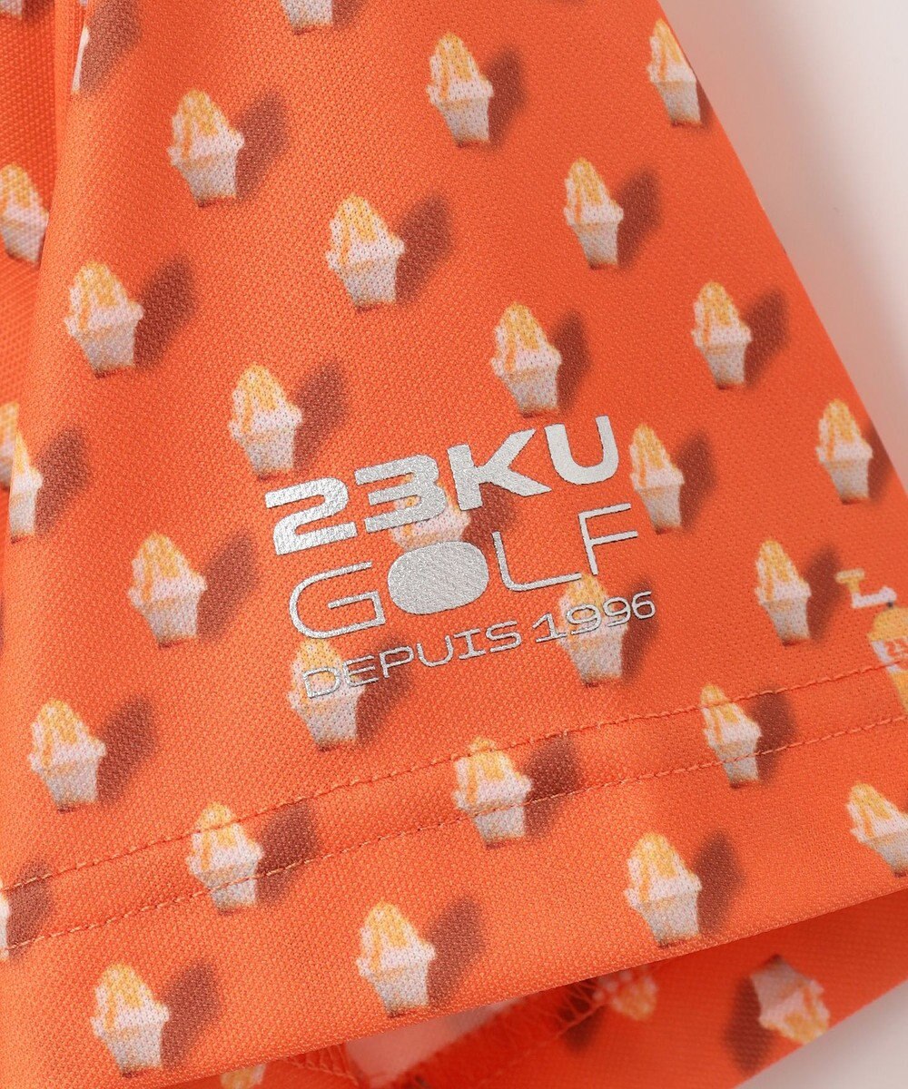 23区GOLF 【WOMEN】【接触冷感・UVケア・吸水速乾】アイス柄 ポロシャツ 