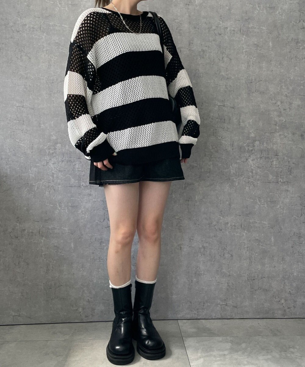 WEGO ボーダーニットビッグPO 