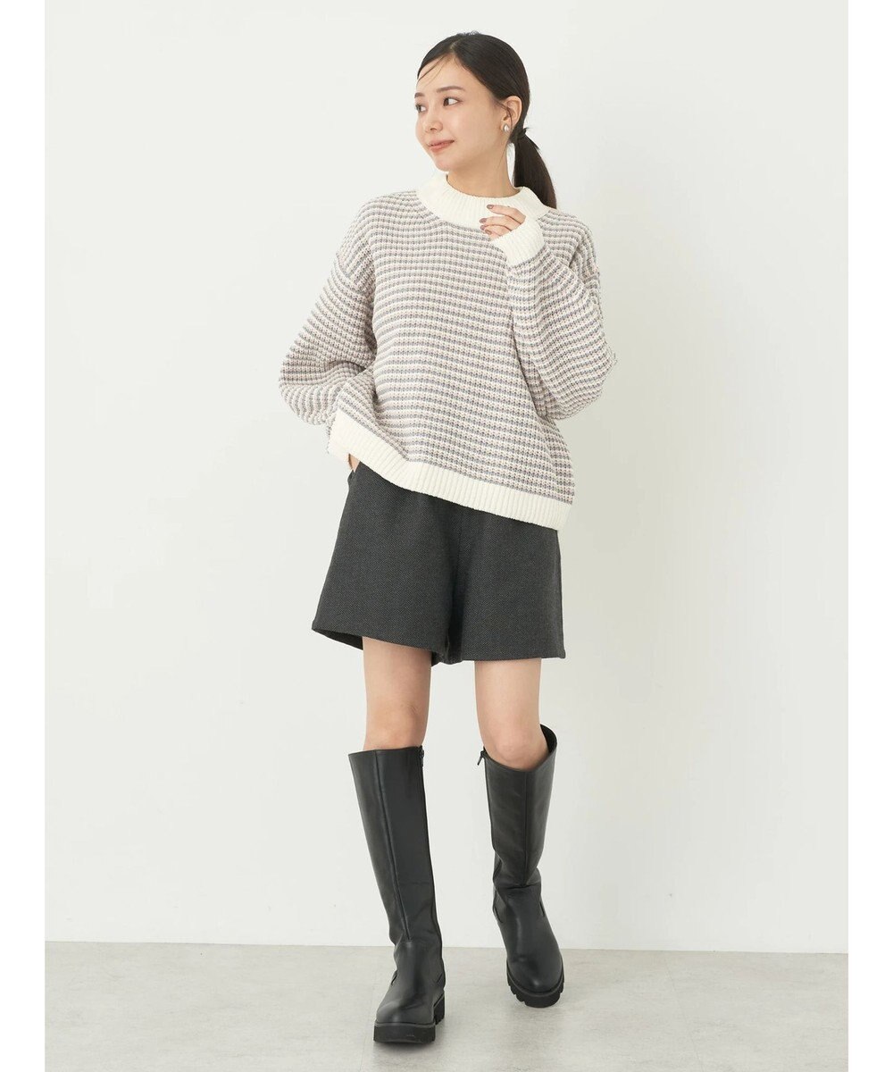 earth music&ecology マットベロアモールプルオーバー 