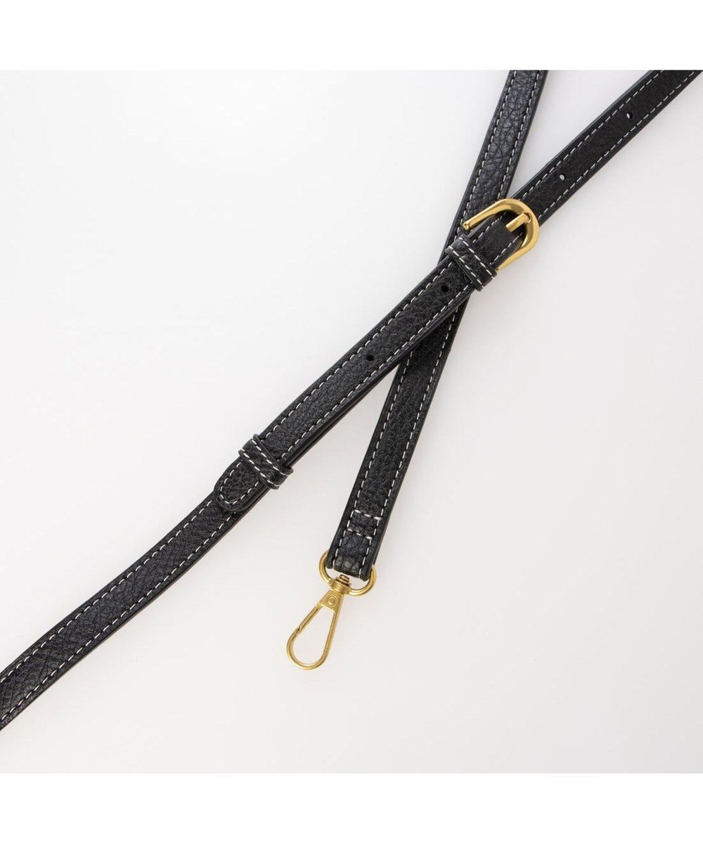 UNBILLION カシュカシュ cachecache / 1枚革風ショルダーベルト付ディテールトート 