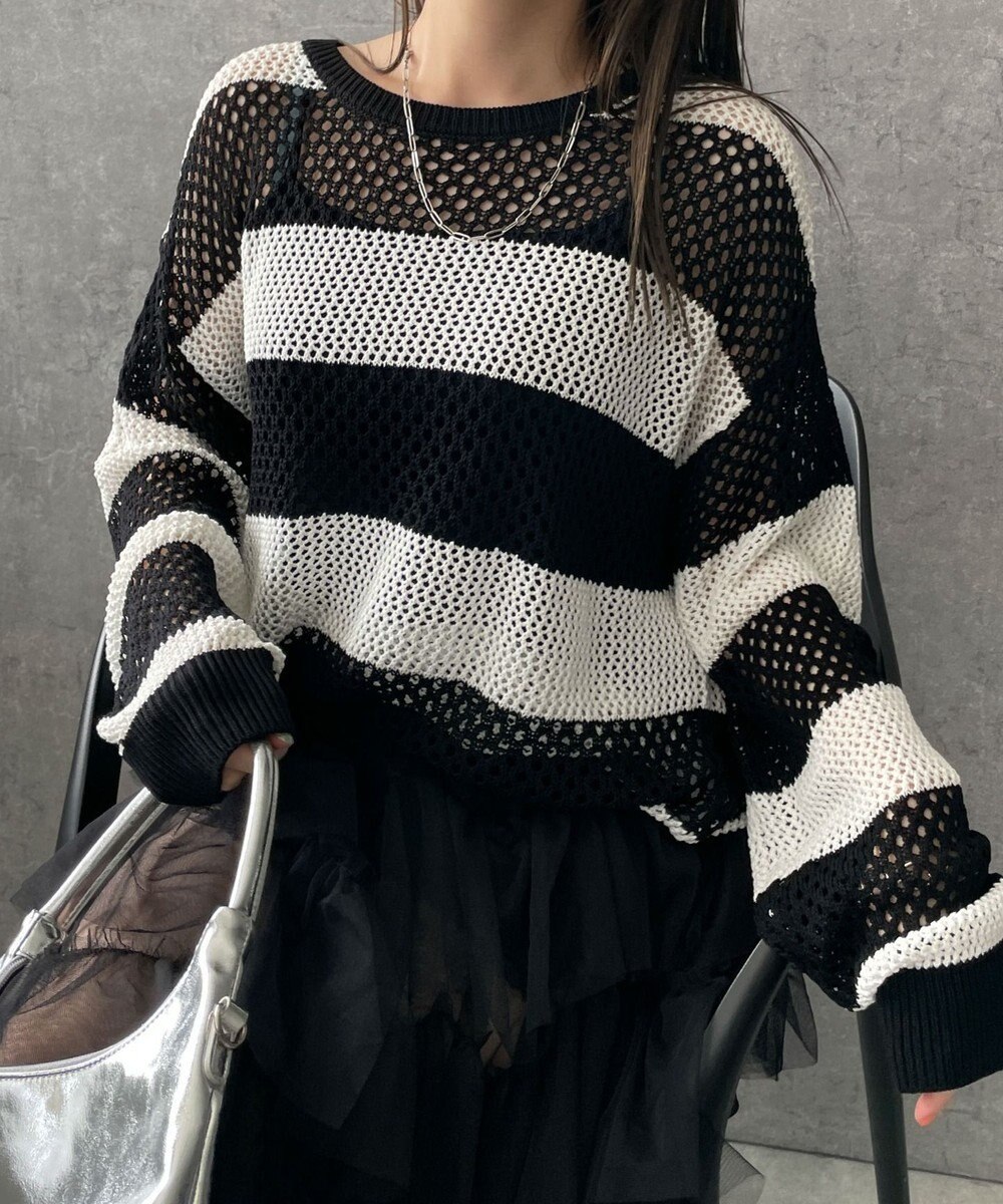 WEGO ボーダーニットビッグPO 