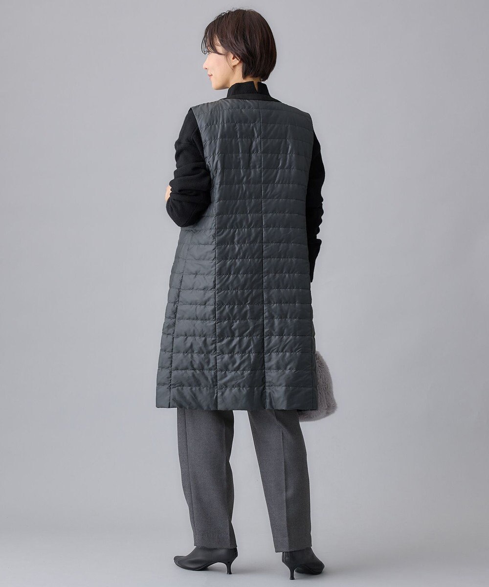 自由区 【洗える】ライトダウン ジレ 