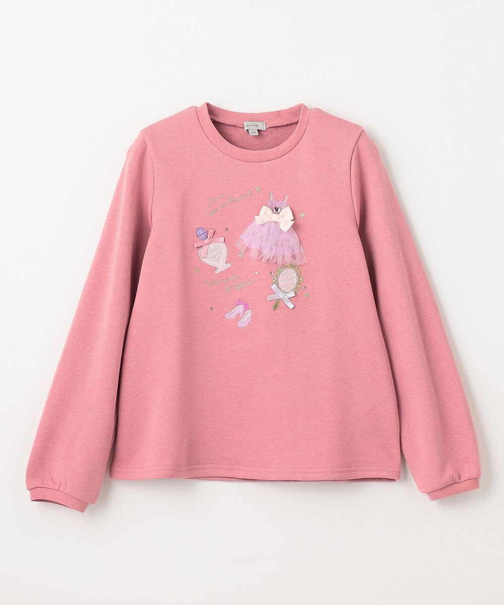 ANY KIDS 【らくっトレーナー】裏毛プリンセスデザイン トレーナー 