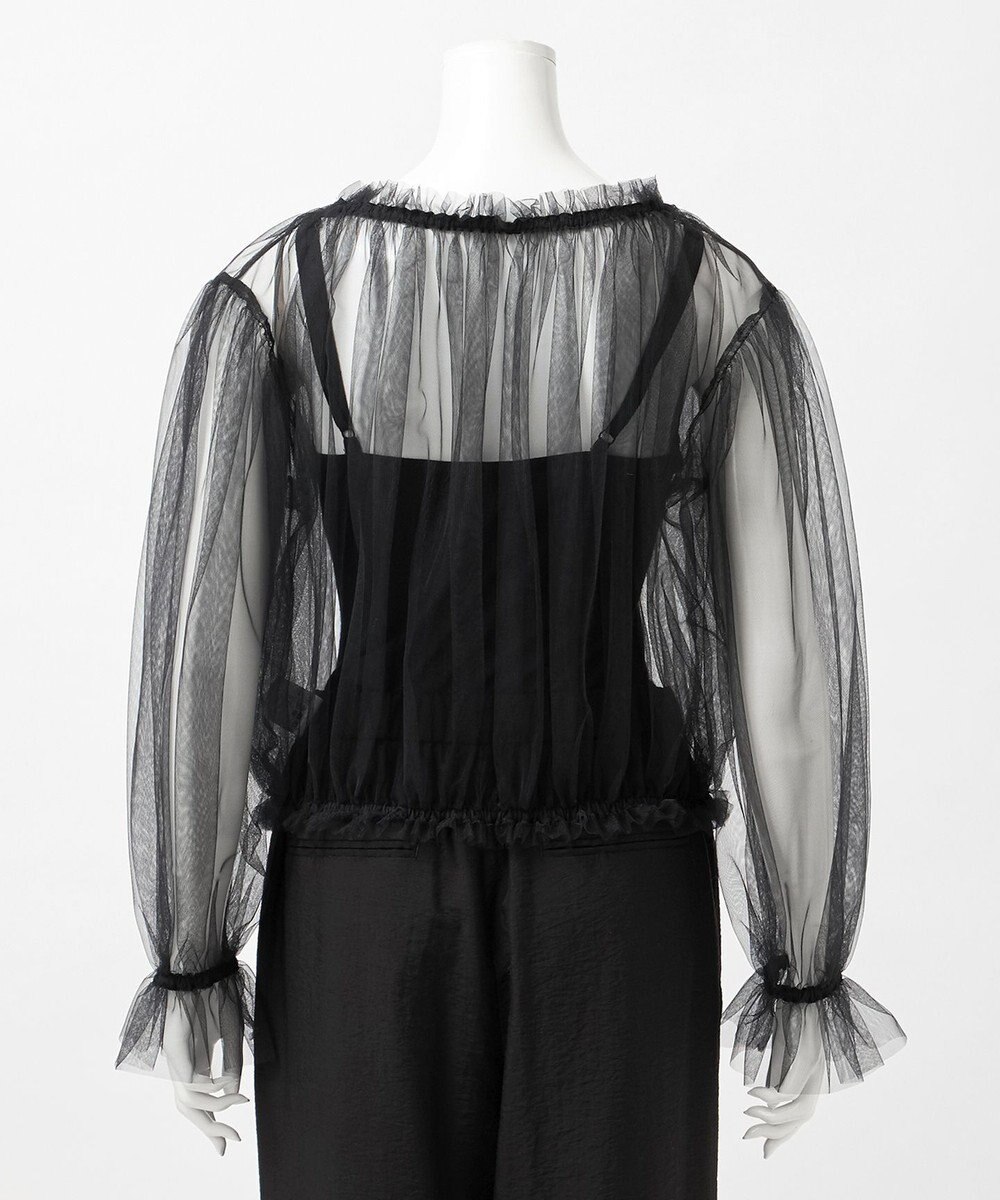 23区 S 【GOLD LABEL】チュール ギャザーブラウス 