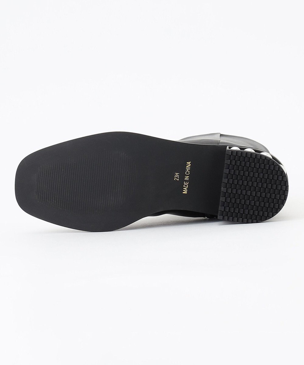 組曲 【23.5cm~24cm】パールヒールミドルブーツ 