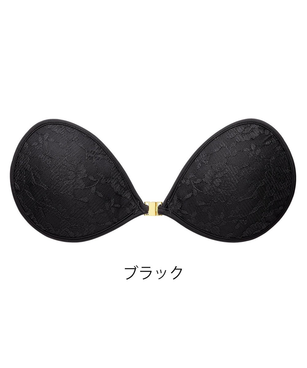 BRADELIS New York 【NuBra / ナチュラルタイプ】ヌーブラ・エアーライト フォーナ デザインヌーブラ ストラップレス バックレス ブラック