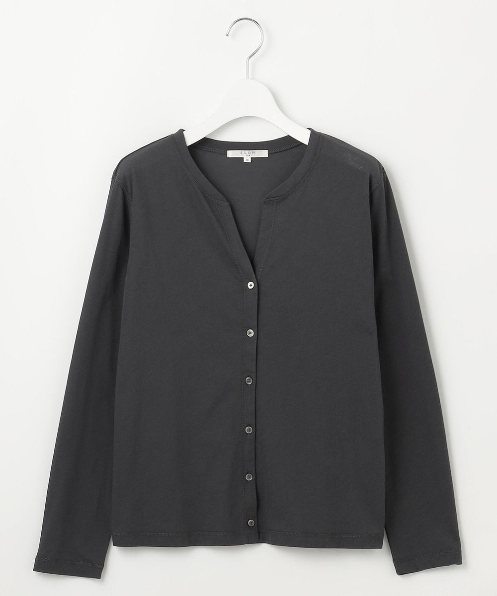 23区 【SLOW/一部店舗限定】シアーツイストシングルジャージー カーディガン 