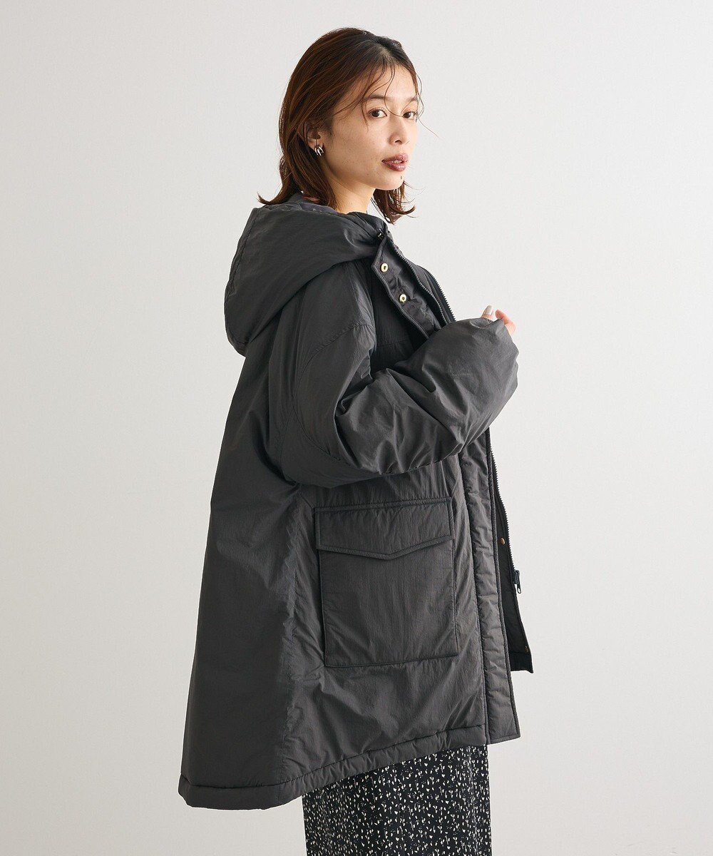 Green Parks フーディ中綿コート 