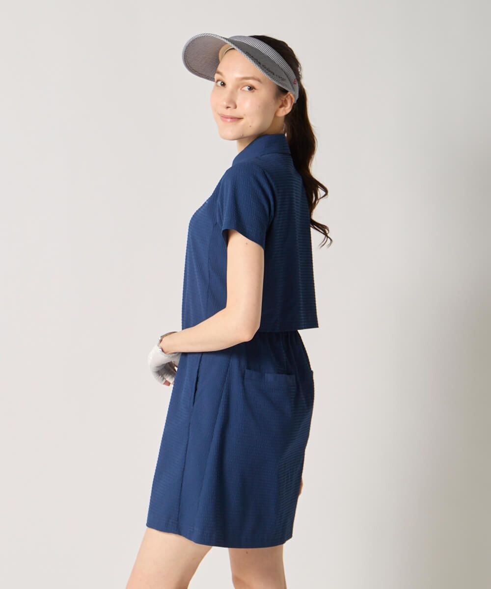 FILA GOLF／marie claire 【marie claire SPORT】 シアサッカーワンピース 