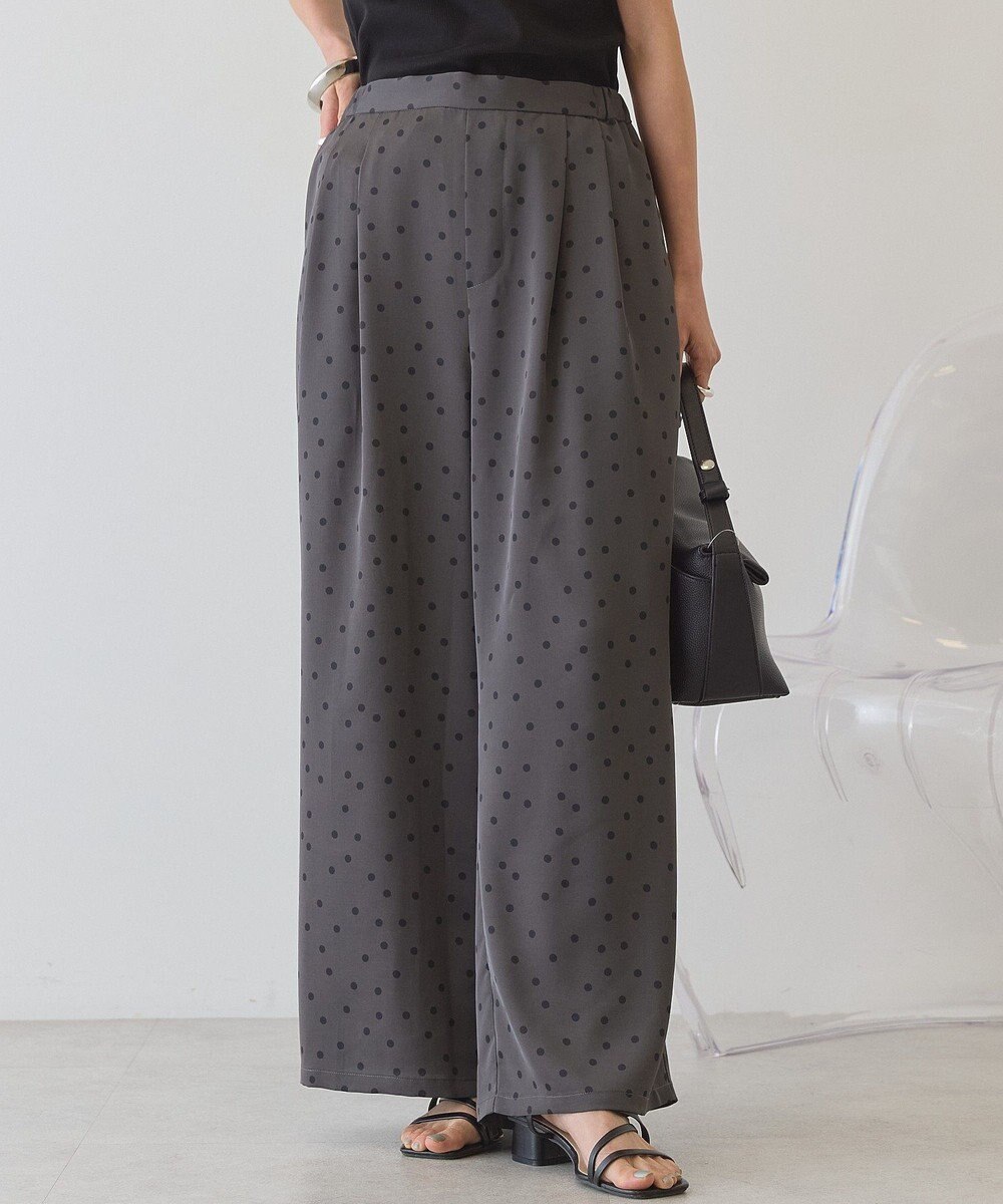 AMERICAN HOLIC ドットサテンイージーパンツ 