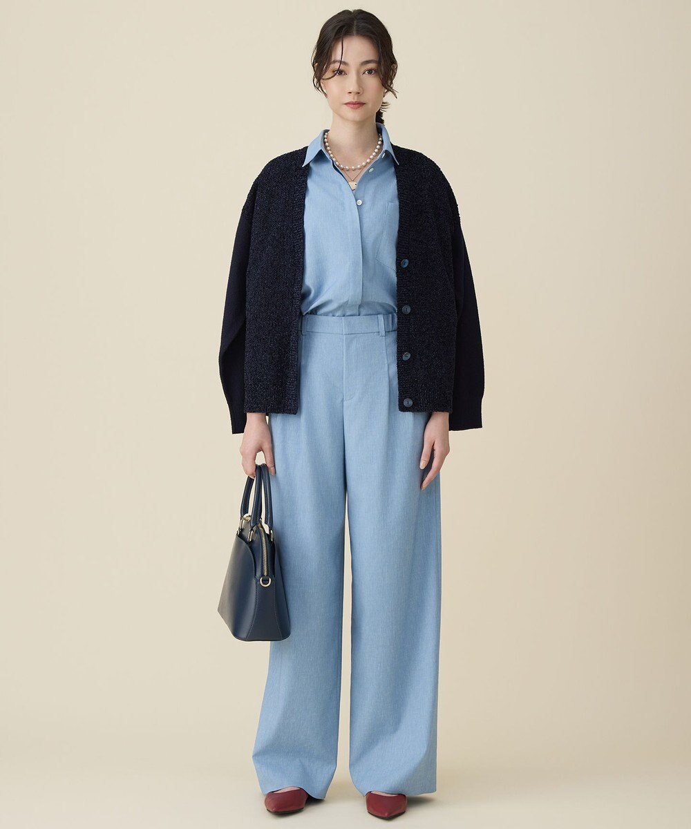 自由区 S ブークレミックスツイードニット カーディガン 