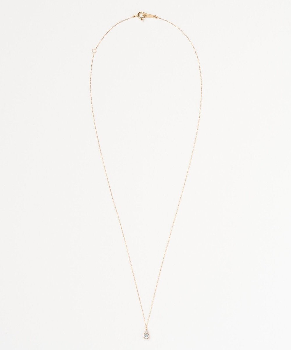 Phoebe 【K10】ジュエルラックネックレス　アクアマリン/3月誕生石/天然石/全長:40cm 