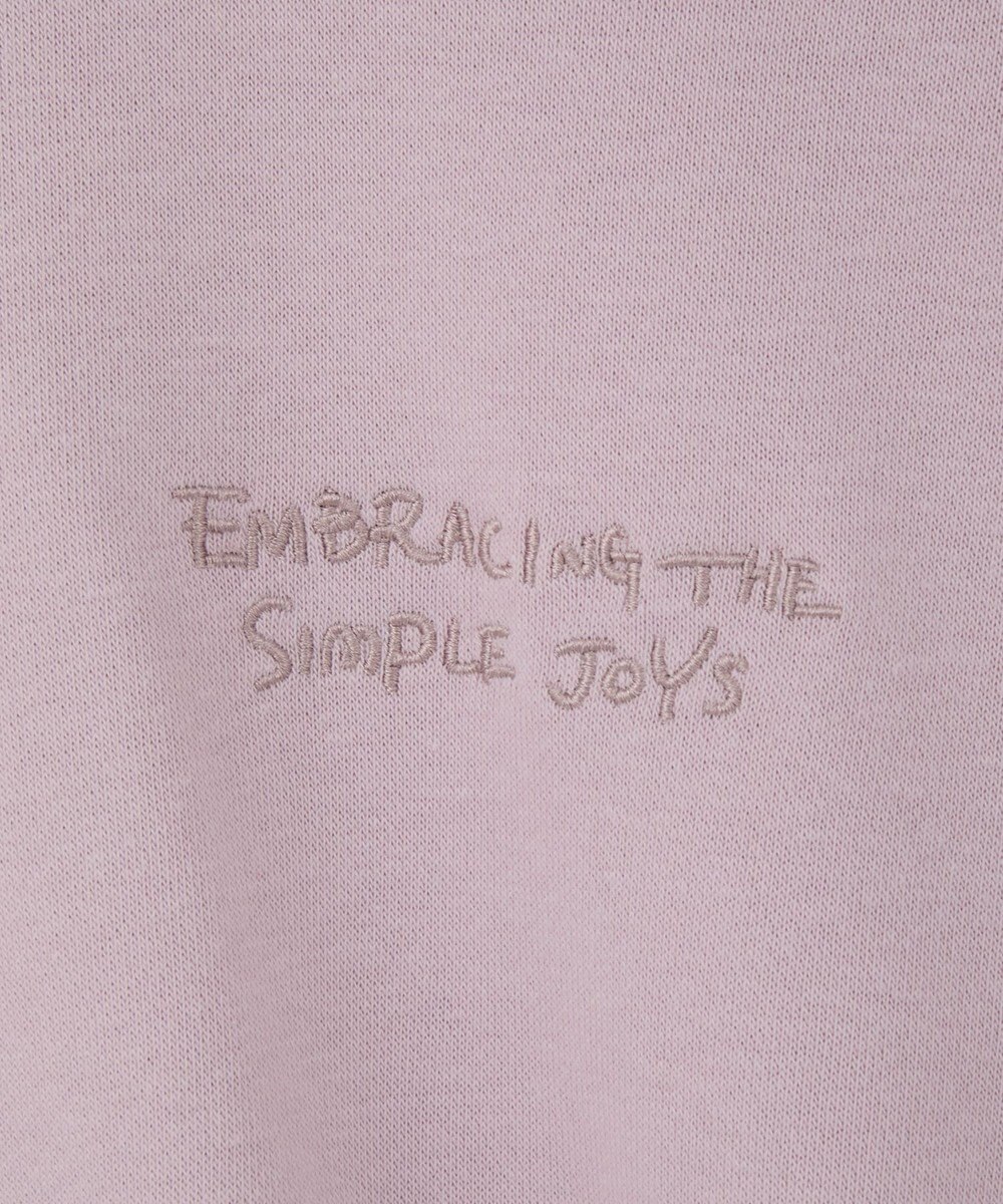 earth music&ecology サイドリブロゴスウェット 