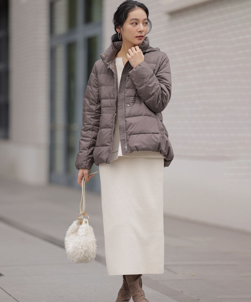 組曲 【加藤ローサさん着用】スムースストレッチニットアップ 