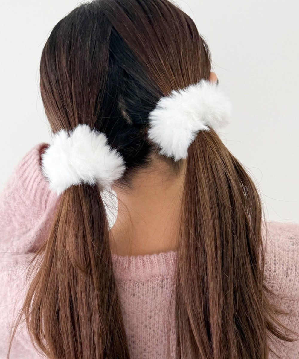 WEGO L2Pファーヘアゴム 