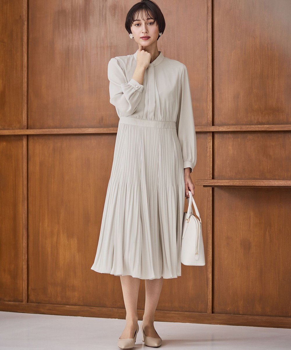 23区 S 【洗える】クリスタルアムンゼン ウエスト切り替え ワンピース 