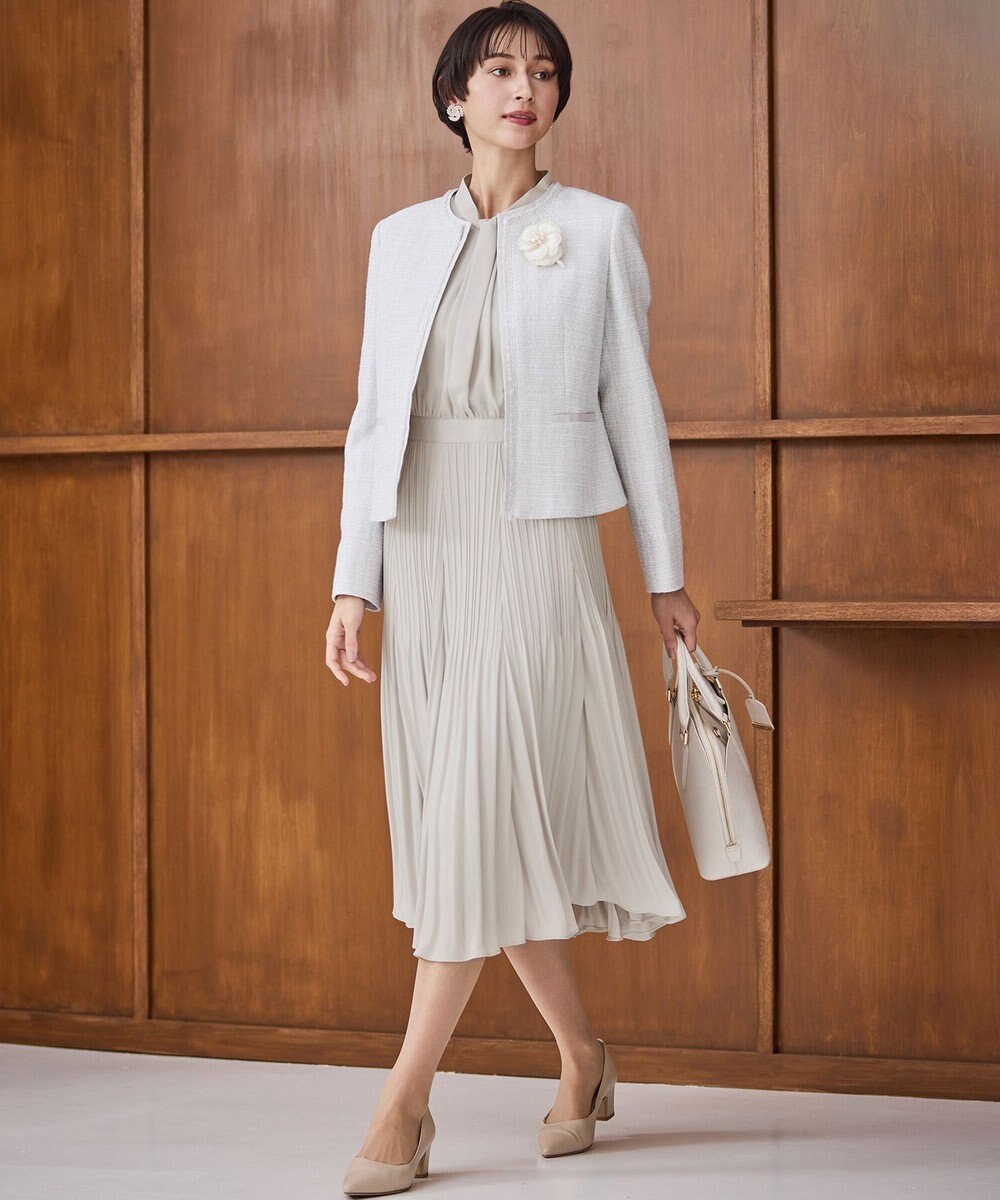 23区 S 【洗える】クリスタルアムンゼン ウエスト切り替え ワンピース 