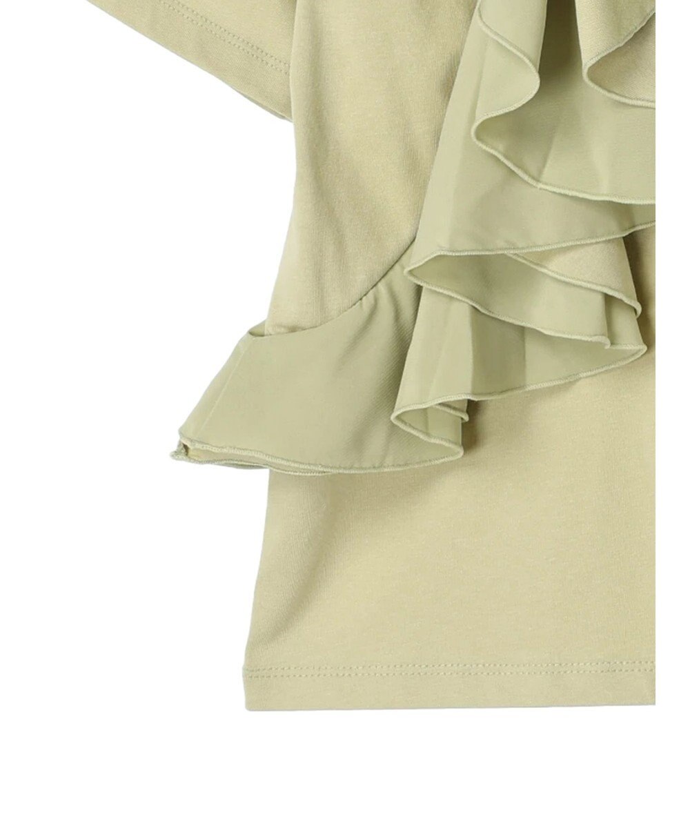 earth music&ecology アシメフリルプルオーバー 