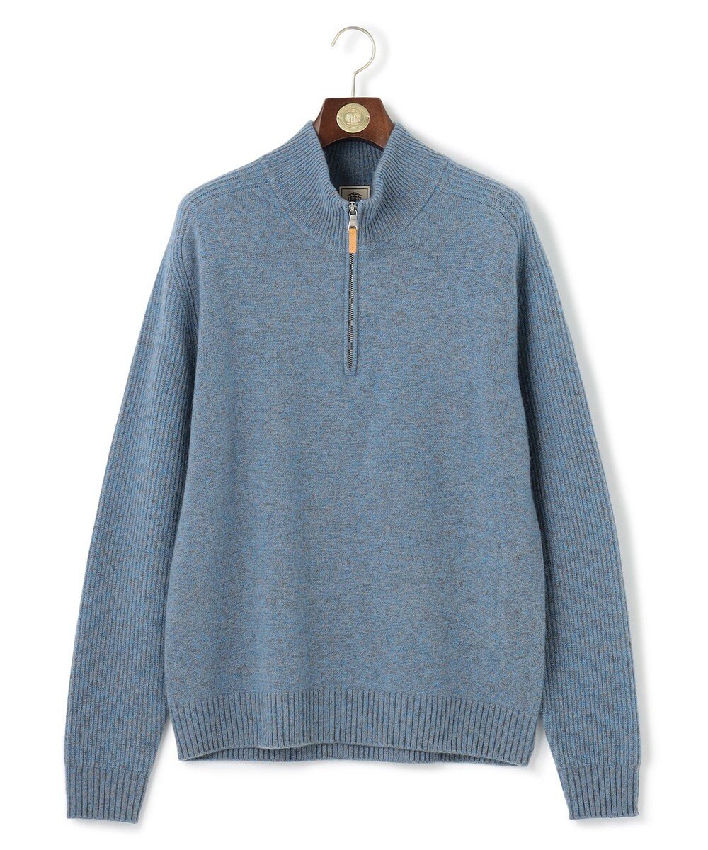 J.PRESS MEN 【KING SIZE】【Cash Lamb’s Wool】ハーフジップニット 