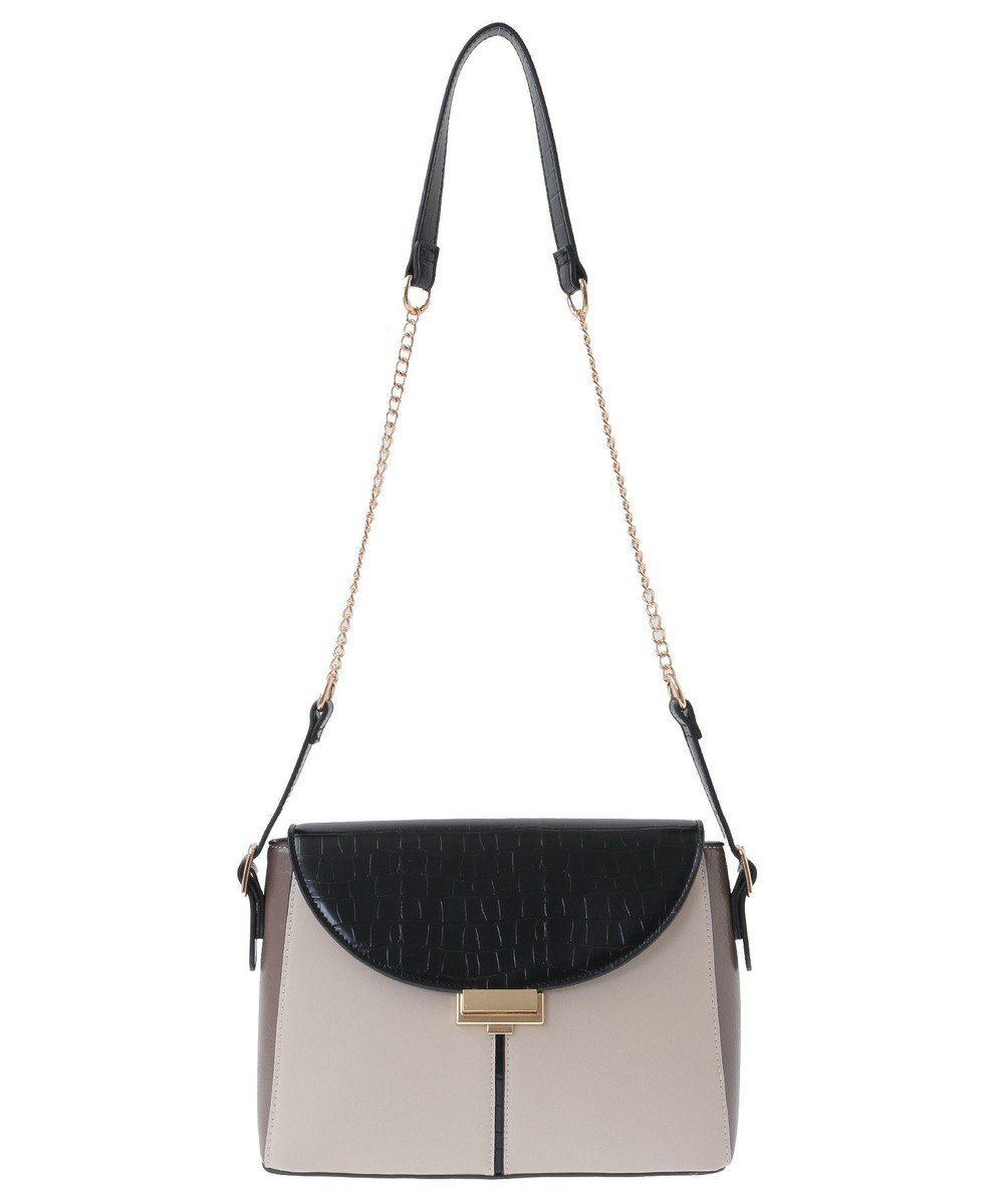 YECCA VECCA 配色メタルポイントバッグ 