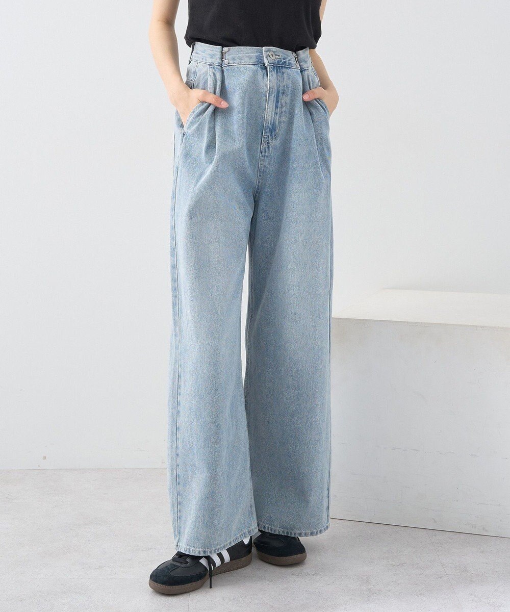 earth music&ecology タックホックデニムパンツ 