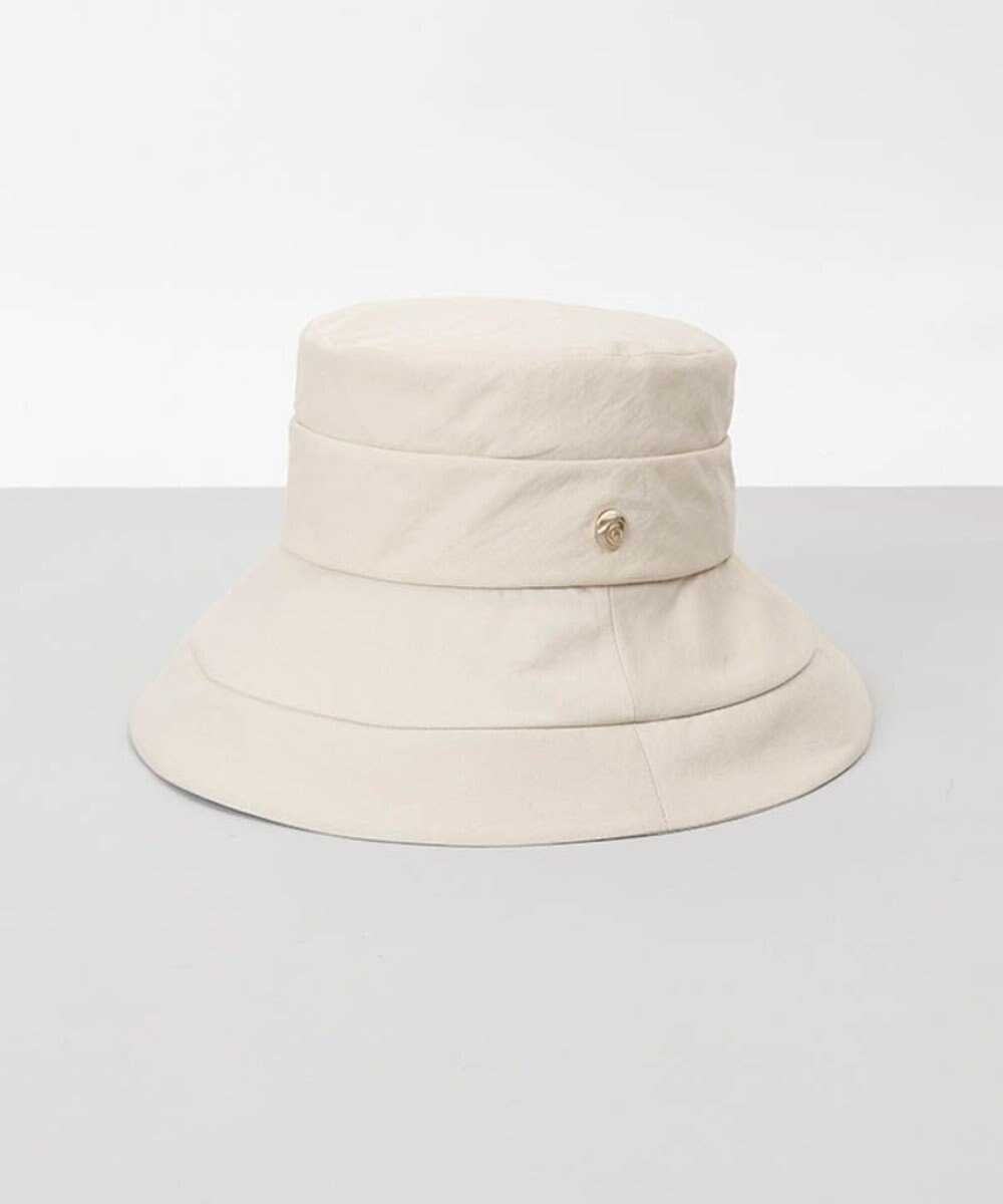 AURORA 【 LANVIN COLLECTION（ランバン コレクション） 】綿麻キャペリンハット 