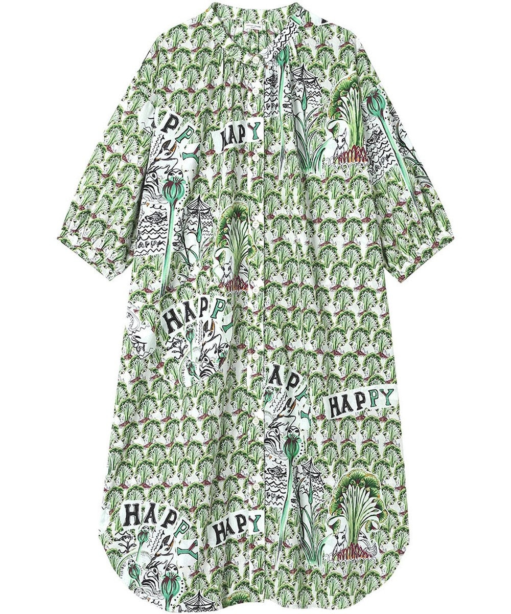 tsumori chisato SLEEP ツモリチサト ワンピース 7分袖 長袖 ルームウェア レディース UNT163 /ワコール グリーン