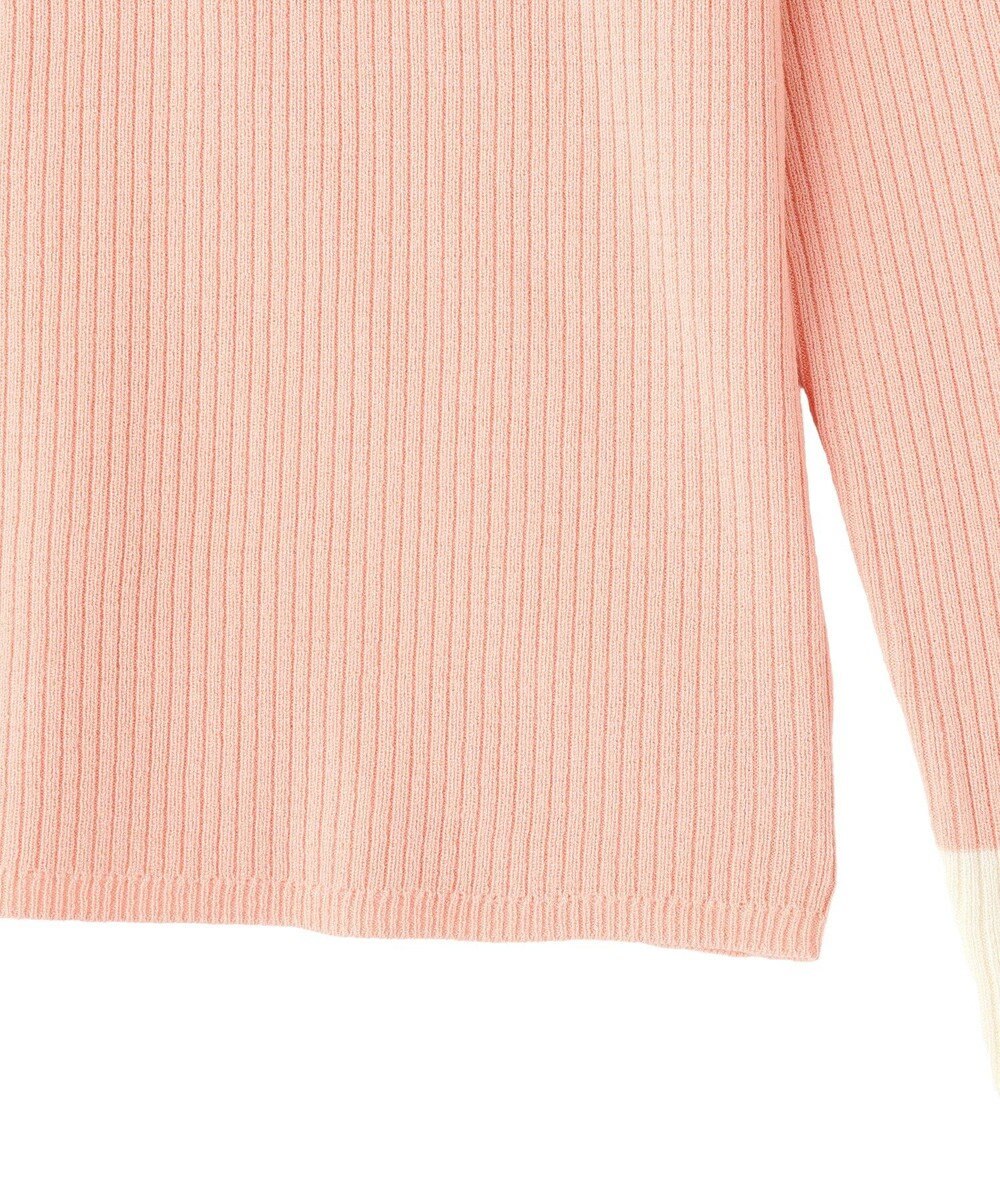 Green Parks アンチピリング袖配色ニットプルオーバー 