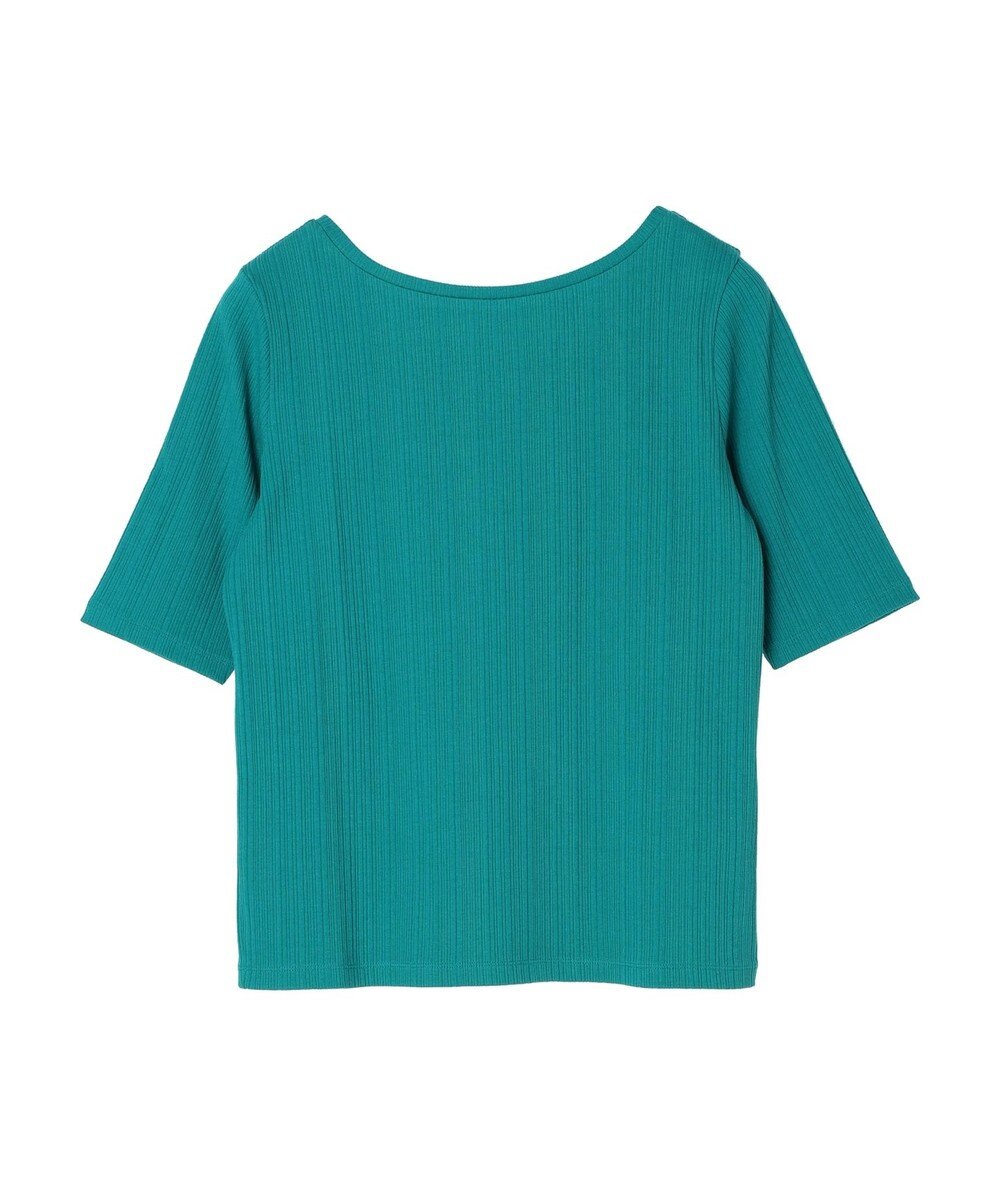 Green Parks 前後２ｗａｙリブ５分袖プルオーバー 