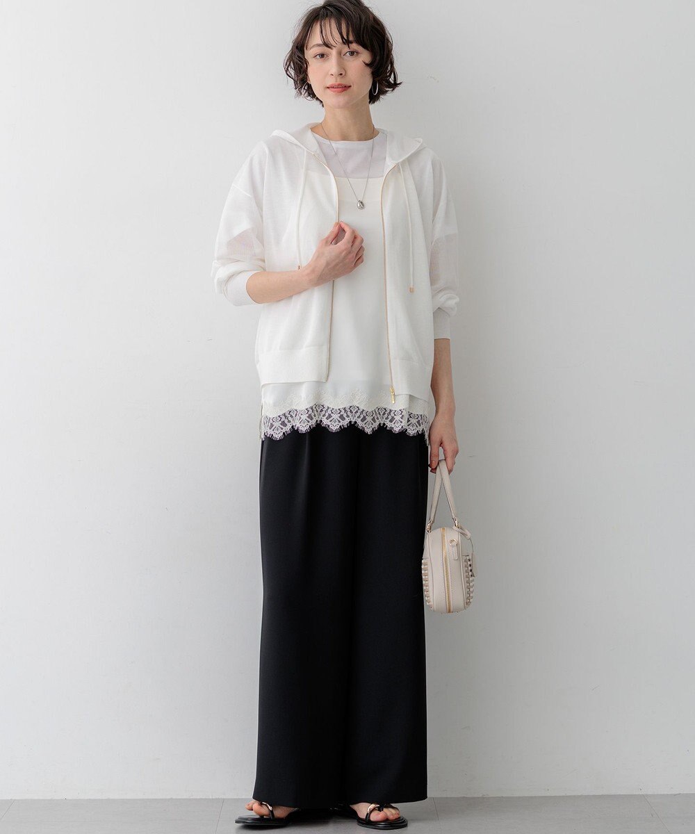 23区 【先行予約】サテンレースキャミソール 