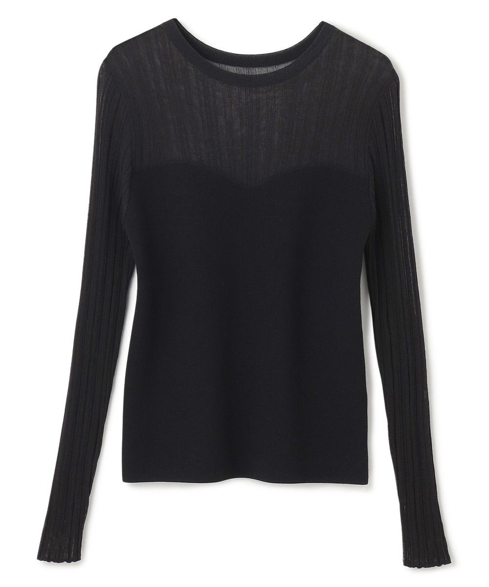 uncrave シルキー ニット コンビ トップス 