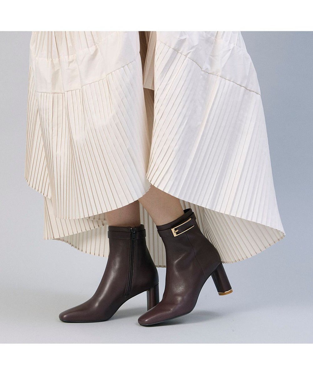 MODE ET JACOMO <MODE ET JACOMO>サイドベルトスクエアトゥショートブーツ 