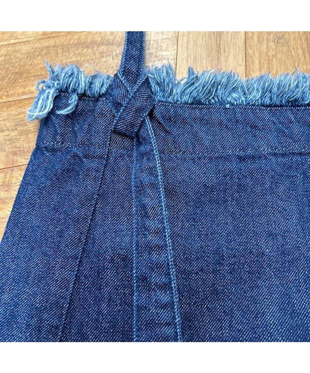 woadblue 【157】DENIM TIE TOTE デニムトートバッグ ダークブルー 