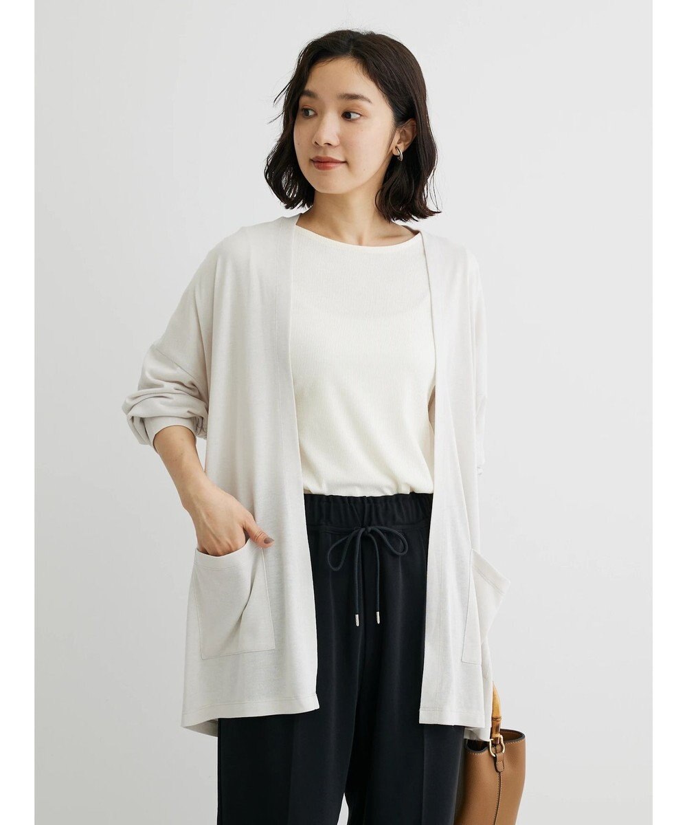 Green Parks ５分袖カットリブプルオーバー 