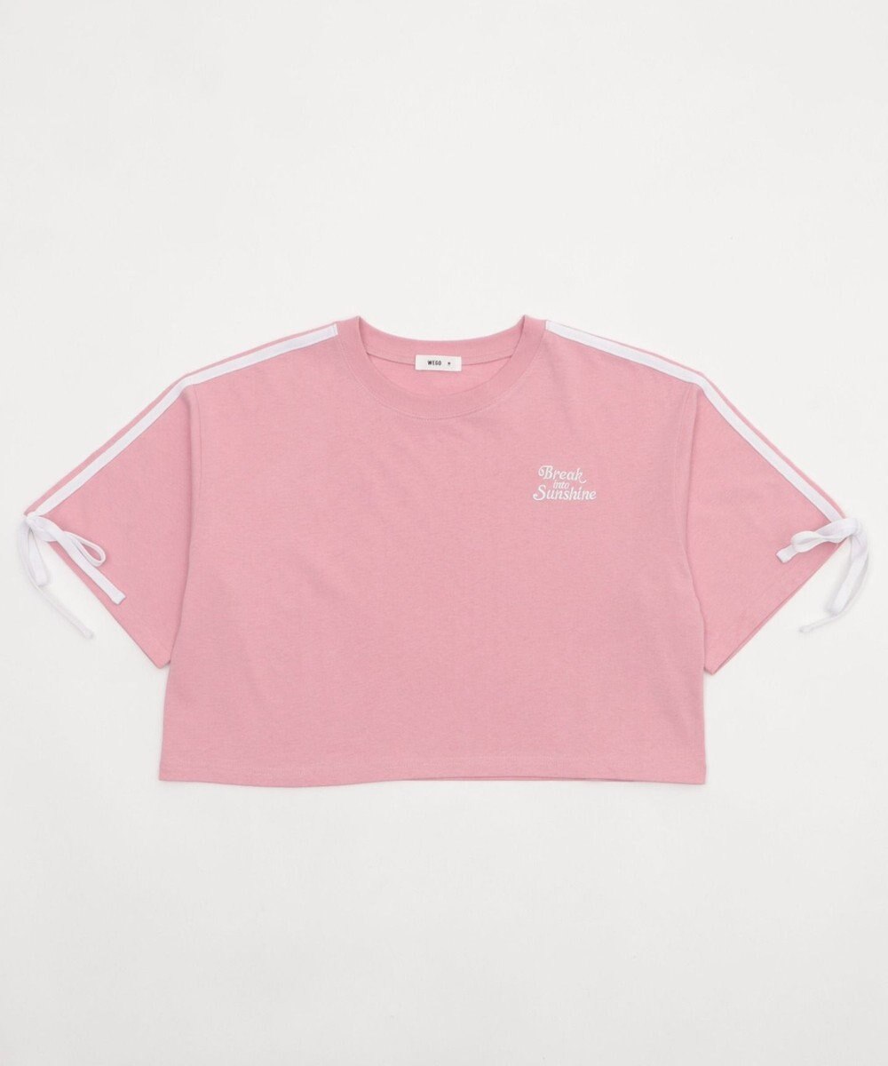 WEGO 2ラインリボングラフィックショートT 