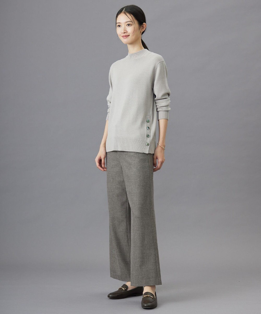 J.PRESS LADIES 【洗える】チェルビック セミワイド パンツ 