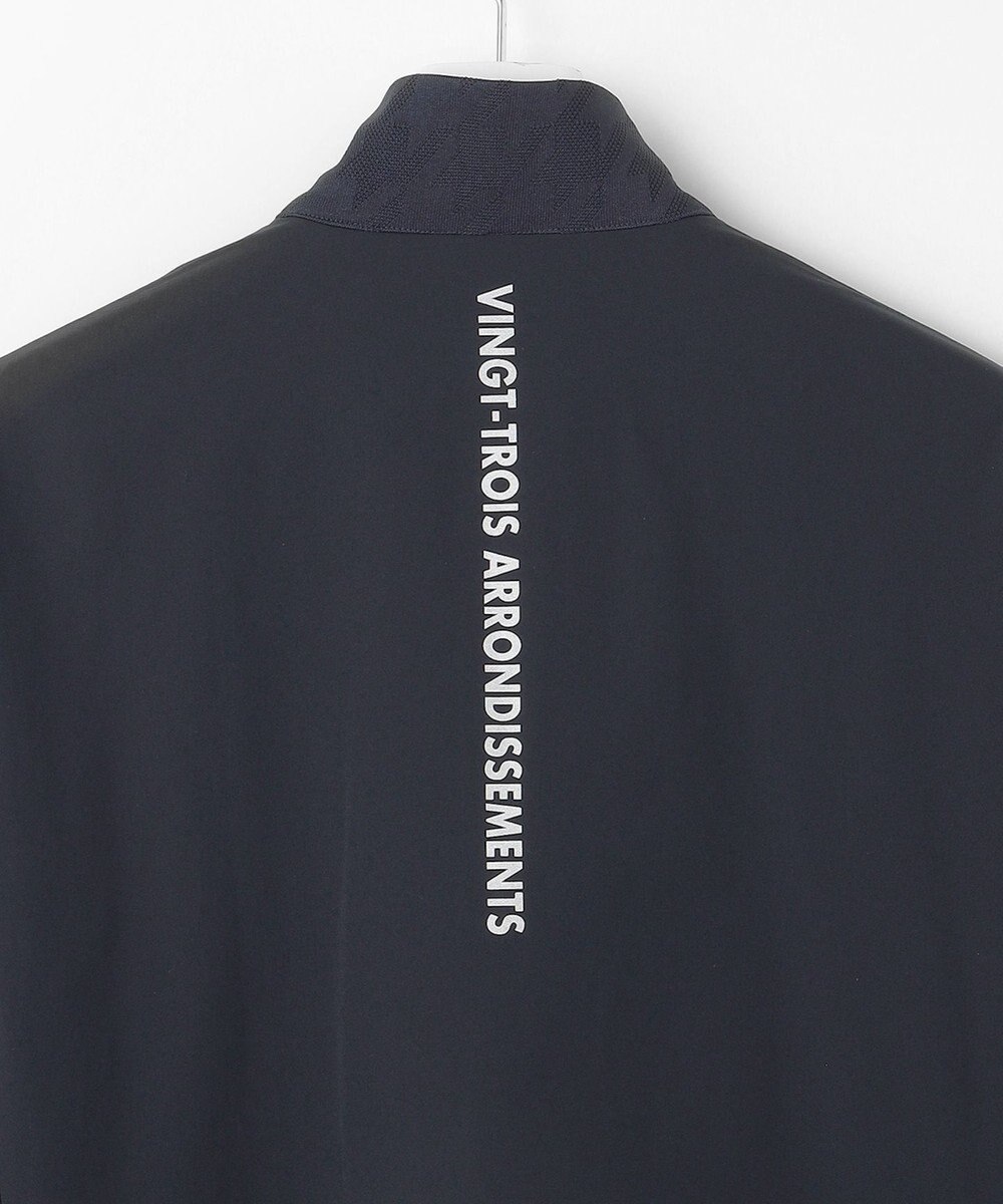 23区GOLF 【MEN】【UVカット】千鳥ジャカードニットブルゾン 