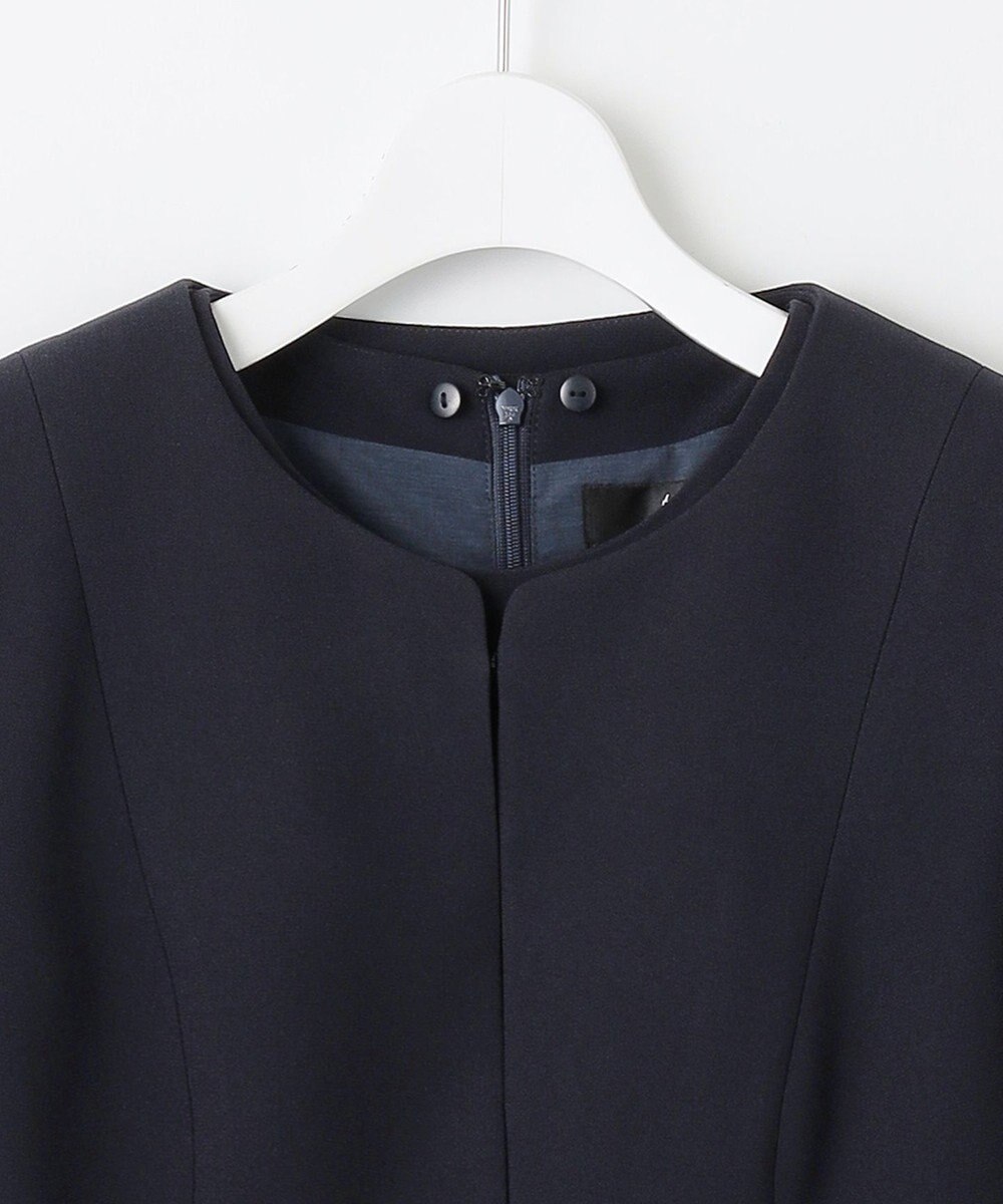 自由区 FORMAL 【お受験/セレモニーに】濃紺　洗える/衿取り外し　ワンピース+ジャケット 