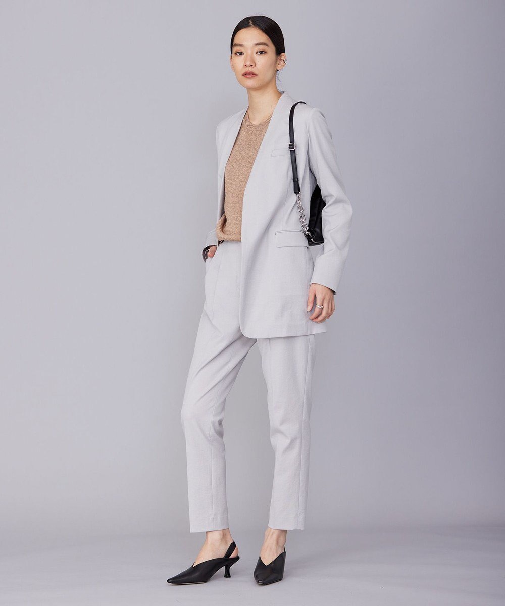 ICB 【セットアップ対応・洗える】 LooseWeave ノーカラージャケット 