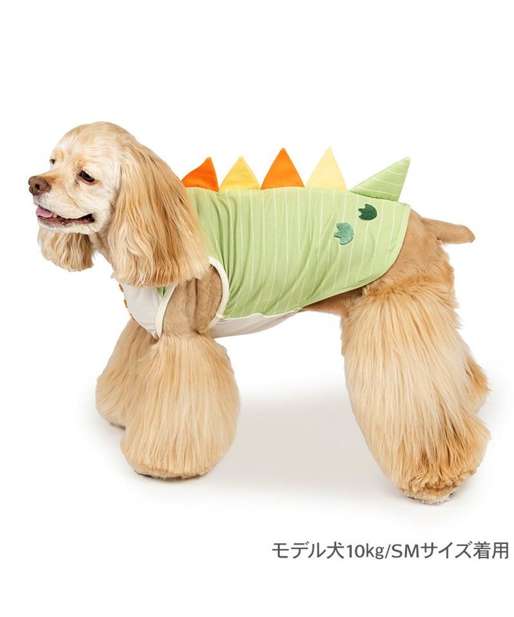 PET PARADISE ペットパラダイス 恐竜 ボーダー エコメイド タンクトップ 中型犬 大型犬 