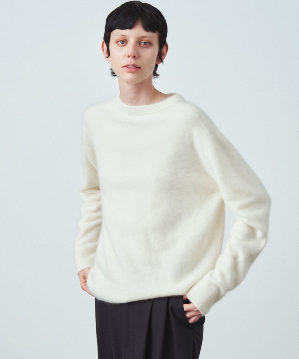 GARMENT DYE CASHMERE | クルーネックセーター / ATON | ファッション