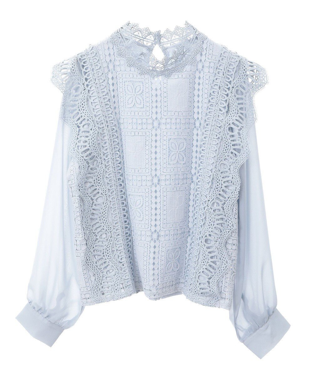 Green Parks ・Ｐｅｔｉｔ　Ｆｌｅｕｒ　イロイロレースブラウス 