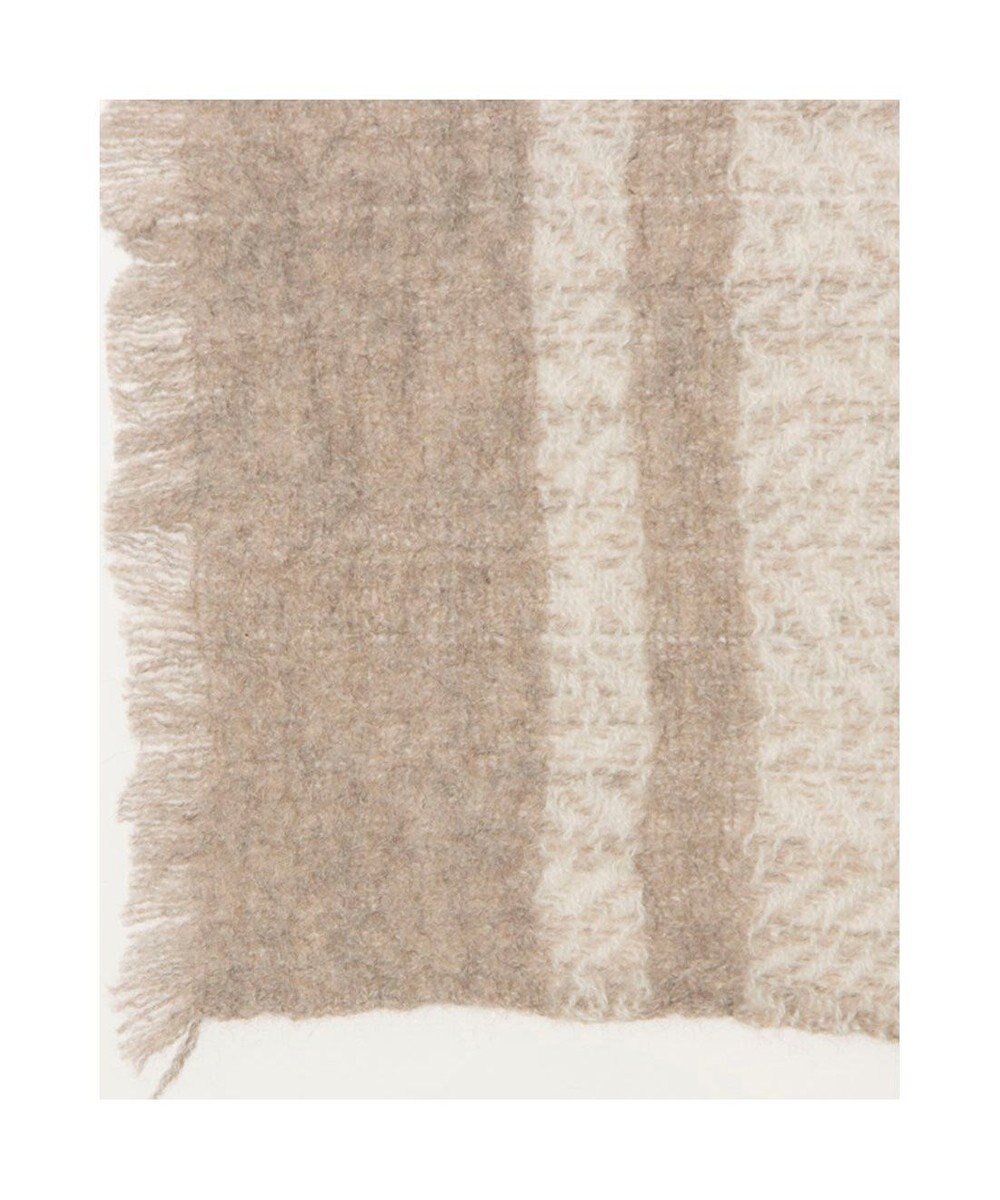 UNBILLION カシュネ cache nez / カシミヤボーダー縮絨マフラー 