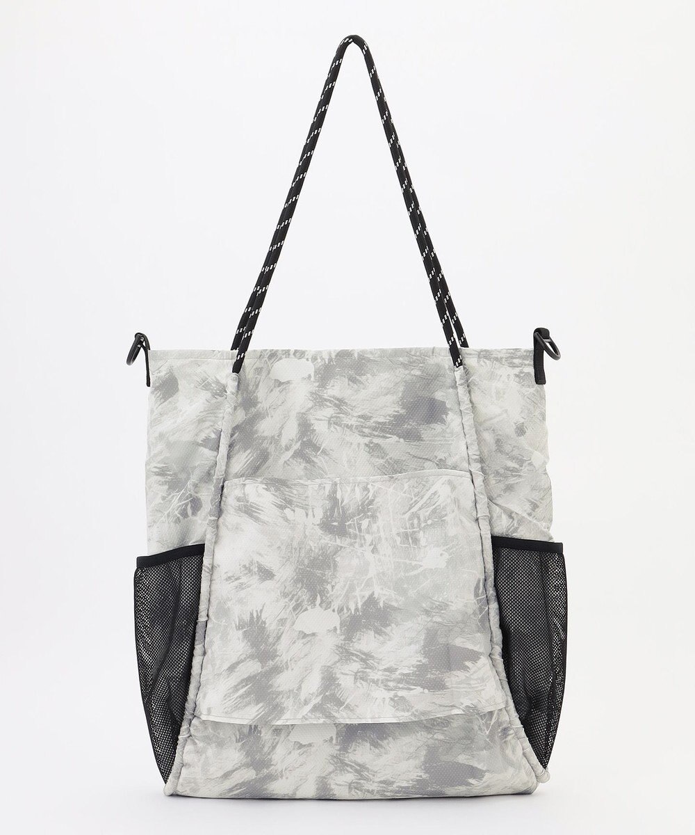 JOSEPH ABBOUD MOUNTAIN 【軽量/ECO撥水/ポケッタブル】エンボスプリント トートバッグ 