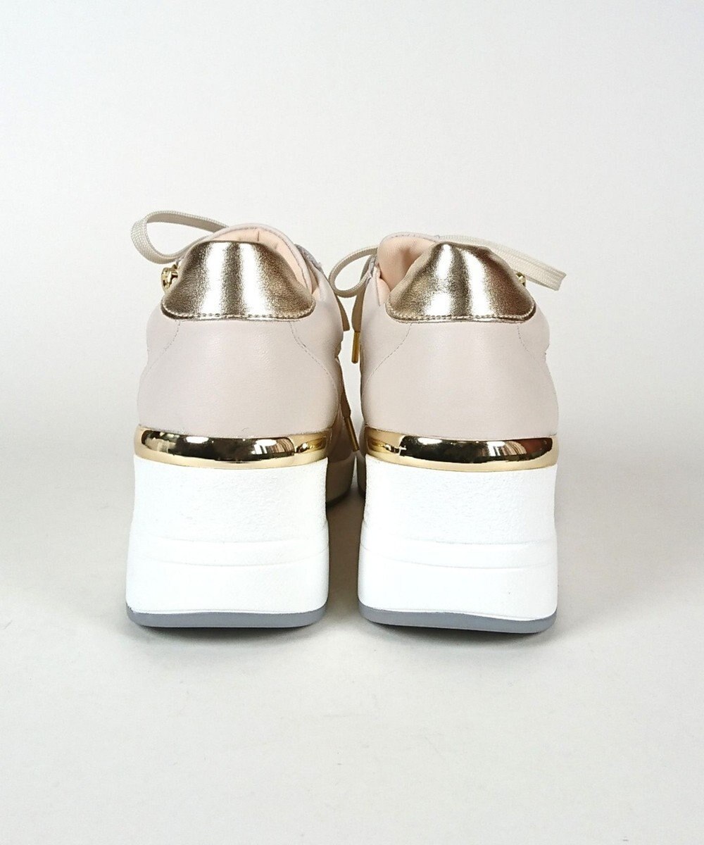 Dominic3 ヒールアップ サイドキルティング ジップスニーカー 