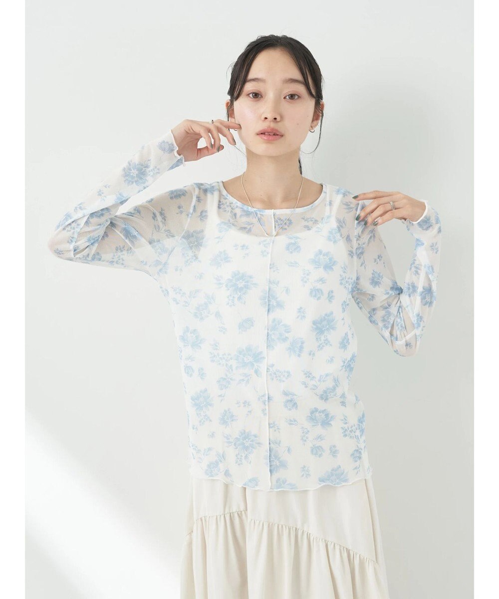 earth music&ecology フラワープリントシアーインナー 