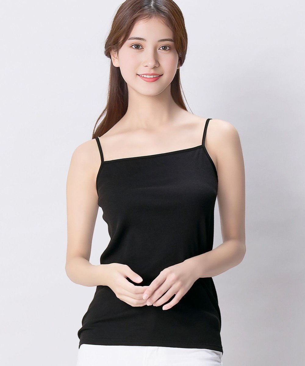 Wing インナー オーガニックコットン100％(身生地) ブラがひびきにくい 【綿の贅沢 オーガニック リブタイプ】 キャミソール EL1061 ウイング／ワコール 