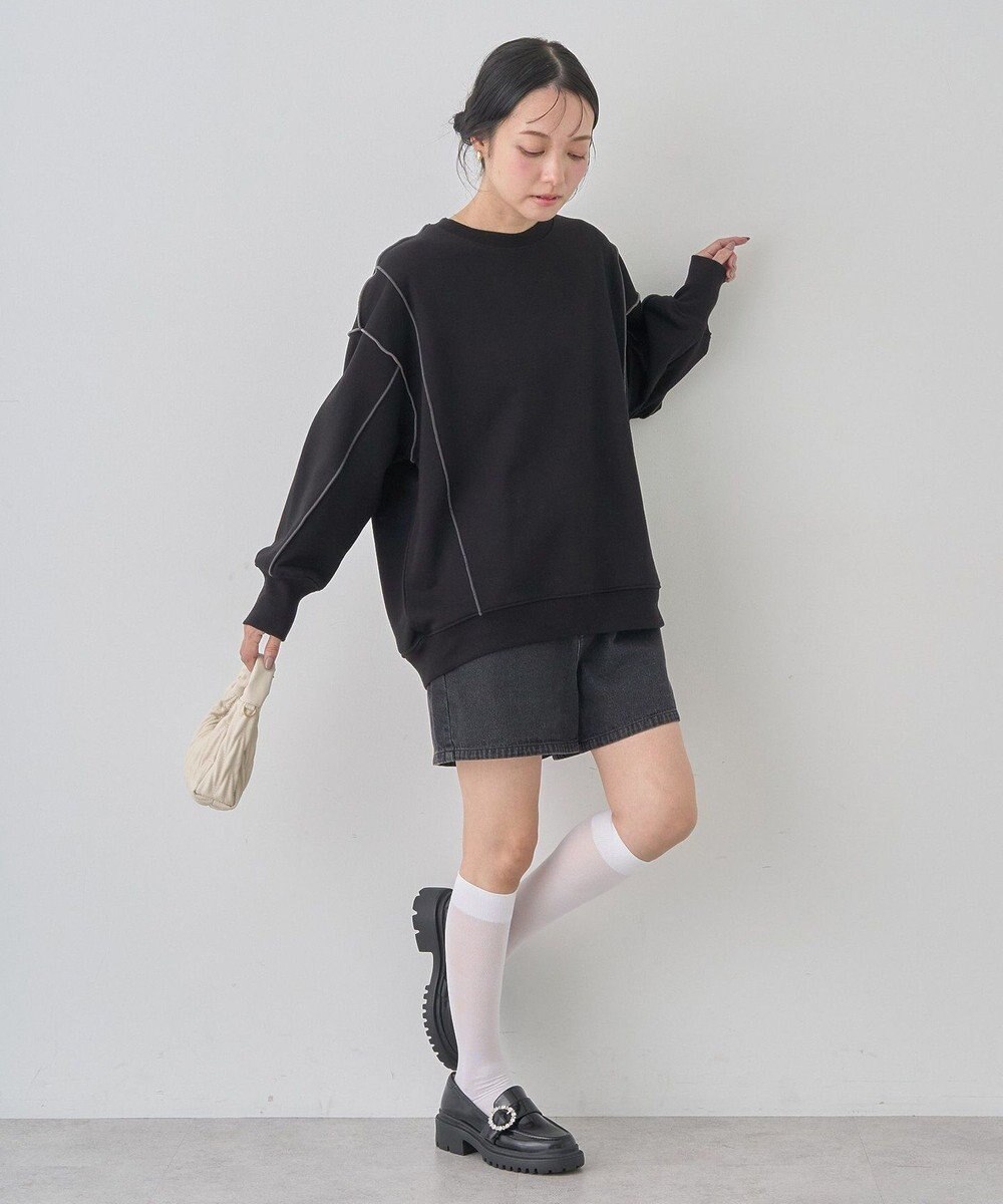 earth music&ecology 配色ルーズチュニック 