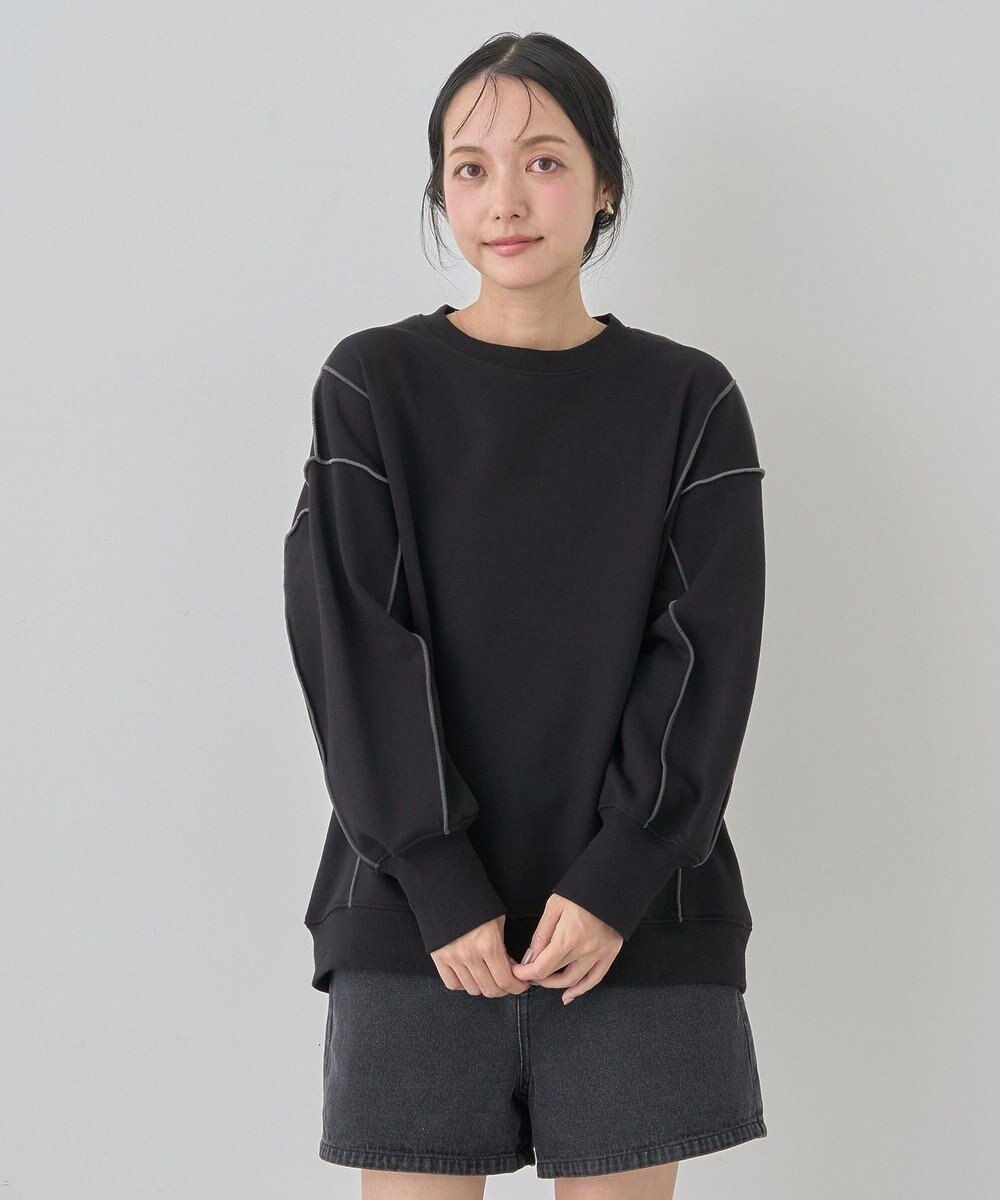 earth music&ecology 配色ルーズチュニック 